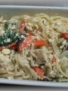 豆腐を使ったカルボナーラ風パスタ -レシピのメイン写真