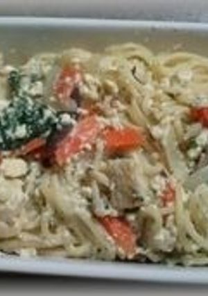 豆腐を使ったカルボナーラ風パスタ　-レシピのメイン写真