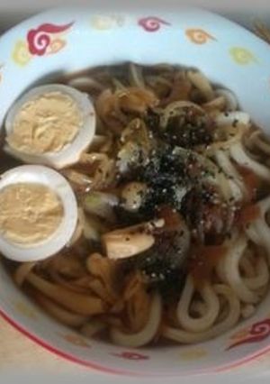 77円の市販品を活用した「ハヤシうどん」-レシピのメイン写真