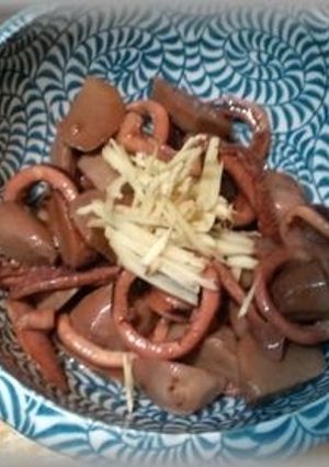 里芋とイカの煮物　-レシピのメイン写真