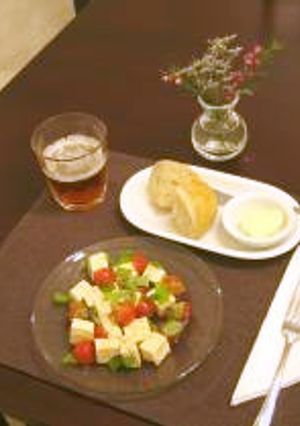 プチトマトとお豆腐でカプレーゼ。-レシピのメイン写真