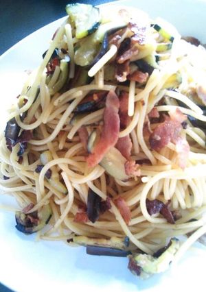 ズッキーニとナスの和風パスタ-レシピのメイン写真