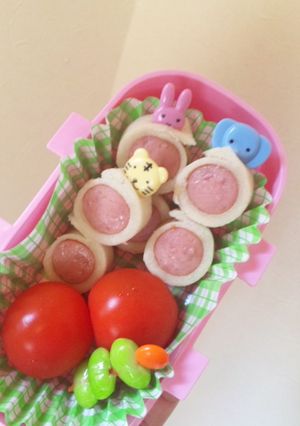 簡単デコ弁当♪アニマル★ウインナーロール-レシピのメイン写真