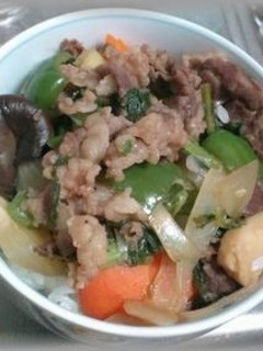 オリジナル具だくさん牛丼 -レシピのメイン写真