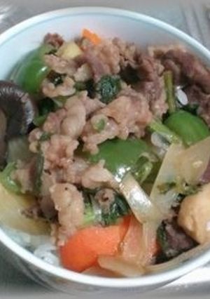 オリジナル具だくさん牛丼　-レシピのメイン写真