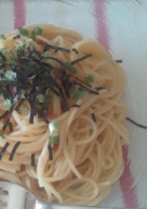 混ぜるだけ♡簡単♡冷製梅ﾊﾟｽﾀ-レシピのメイン写真