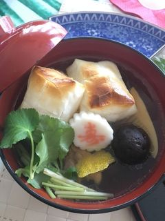 かつお昆布と鶏出汁☆ダブルスープのお雑煮-レシピのメイン写真