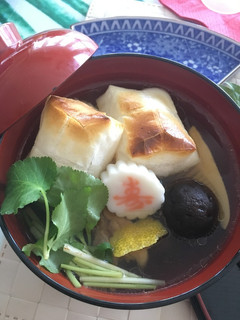 かつお昆布と鶏出汁☆ダブルスープのお雑煮-レシピのメイン写真