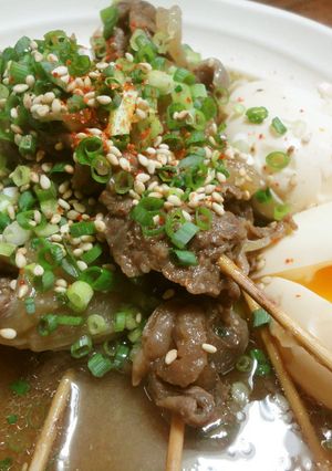 コラーゲンたっぷり☆とろっとろ牛すじ串♪-レシピのメイン写真