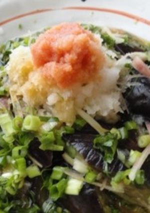 レンジで簡単♪茄子の明太子おろしつゆがけ-レシピのメイン写真