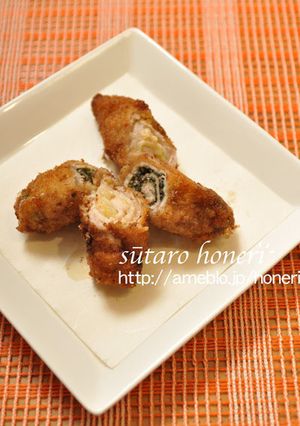 肉巻き、クロクロシソ-レシピのメイン写真