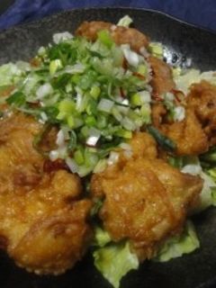 鶏のから揚げねぎソースがけ-レシピのメイン写真
