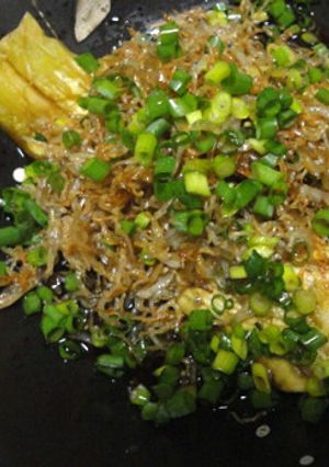 焼き茄子のちりめんじゃこバター醤油炒め-レシピのメイン写真