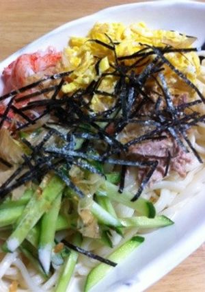 ♡♡♡わが家のサラダ風うどん♡♡♡-レシピのメイン写真