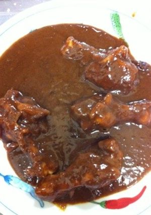 電子レンジ圧力鍋で手羽のお手軽デミカレー-レシピのメイン写真