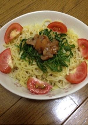 プチアレンジ☆大葉と梅干しの冷やし中華-レシピのメイン写真