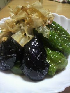 *茄子とピーマンの揚げびたし*-レシピのメイン写真