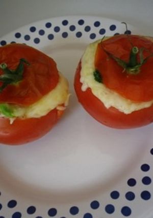 トマトカップのクスクスアボガドチーズ焼き-レシピのメイン写真