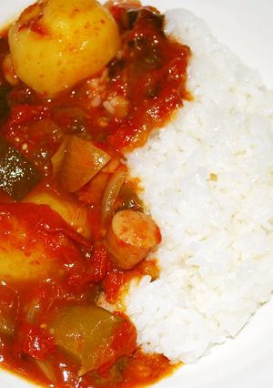 水なしで☆トマトと夏野菜のカレー-レシピのメイン写真