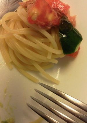 ツナと夏野菜の冷製パスタ-レシピのメイン写真