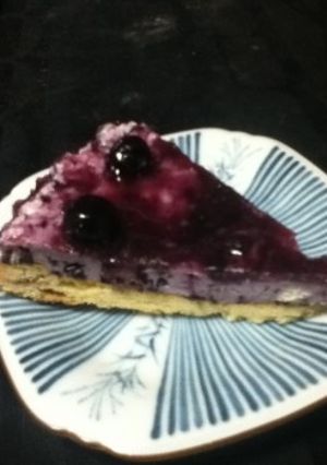 ブルーベリーづくしのレアチーズケーキ-レシピのメイン写真
