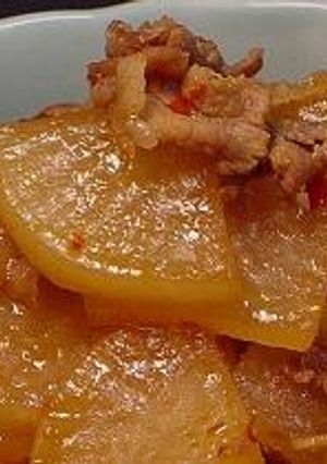 大根と豚肉のピリ辛炒め煮-レシピのメイン写真