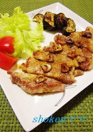 ガーリックバター醤油deポークソテー♪-レシピのメイン写真