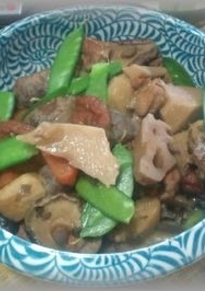 きぬさやの煮物-レシピのメイン写真