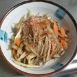 ごぼうとにんじん、シメジのきんぴら