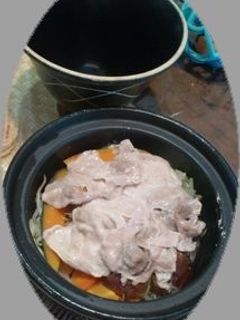 タジン鍋で蒸し豚・蒸し野菜 -レシピのメイン写真