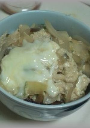 野菜卵とじ丼　-レシピのメイン写真