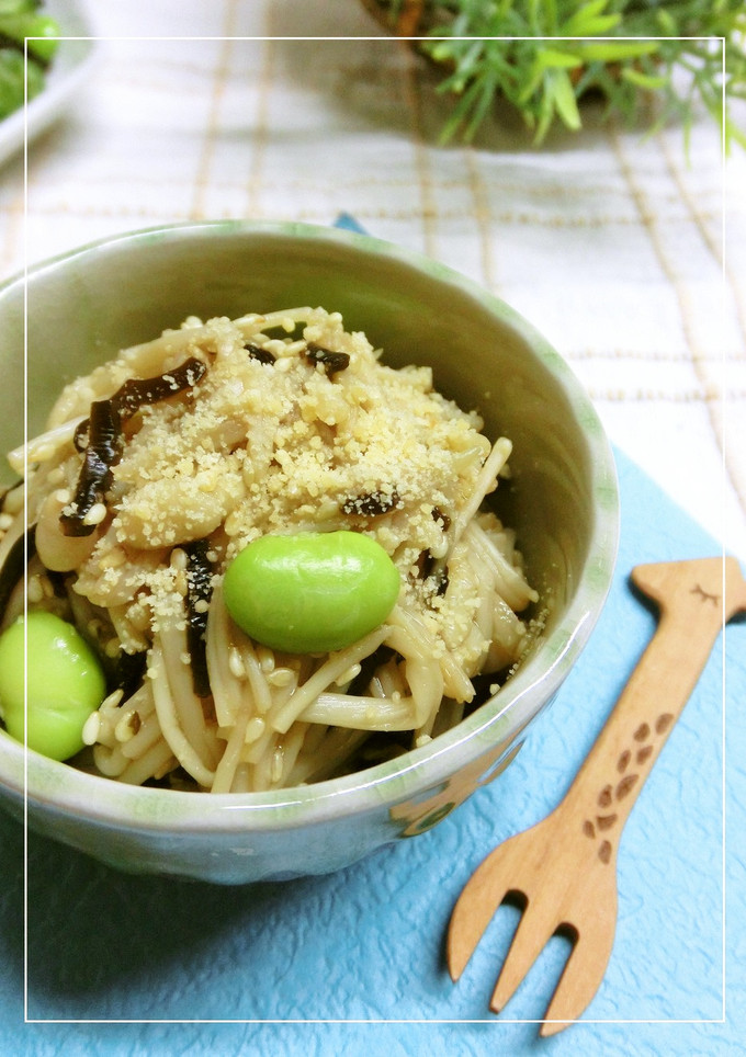 えのきの塩昆布すし酢胡麻和え-レシピのメイン写真