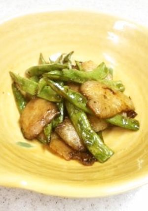 いんげんとベーコンのカレーオイスター炒め-レシピのメイン写真