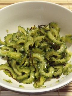 ゴーヤの塩昆布あえ-レシピのメイン写真