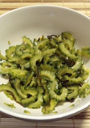 ゴーヤの塩昆布あえ-レシピのメイン写真