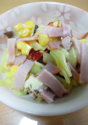 レンジで簡単★お弁当と朝食に茄子チーズ-レシピのメイン写真