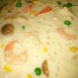 海老と鶏肉のクリーム