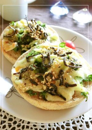 葱・塩昆布のレモンラー油トースト-レシピのメイン写真
