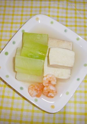 高野豆腐と夕顔の焚物-レシピのメイン写真