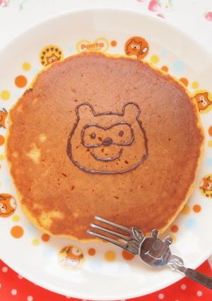 人参まるごと１本♪お日さま色のパンケーキ-レシピのメイン写真