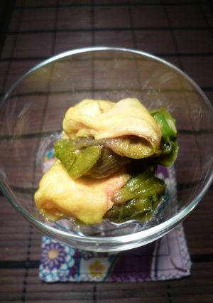 花オクラの漬けたん　京都カフェ-レシピのメイン写真