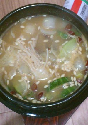 オヤジでも作れる味噌チゲ（된장 찌개）-レシピのメイン写真