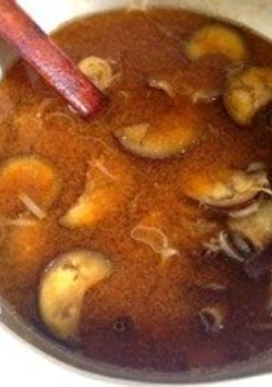 ナスのお味噌汁-レシピのメイン写真