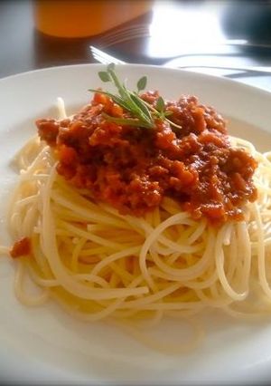 ミートソーススパゲッティ-レシピのメイン写真