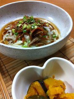 きんぴらの冷たいうどん-レシピのメイン写真