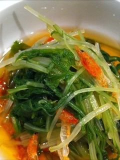 桜えびと水菜のおひたし-レシピのメイン写真