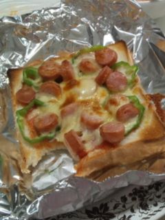 ピザ風トースト(ピーマン)-レシピのメイン写真