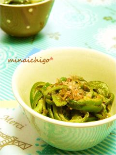 *ピーマンのおかかマヨ醤油炒め*-レシピのメイン写真