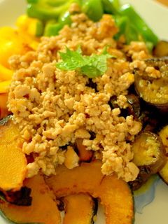 季節野菜の鶏そぼろあんかけ-レシピのメイン写真