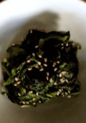 早くて簡単!!ほうれん草の胡麻かけ-レシピのメイン写真